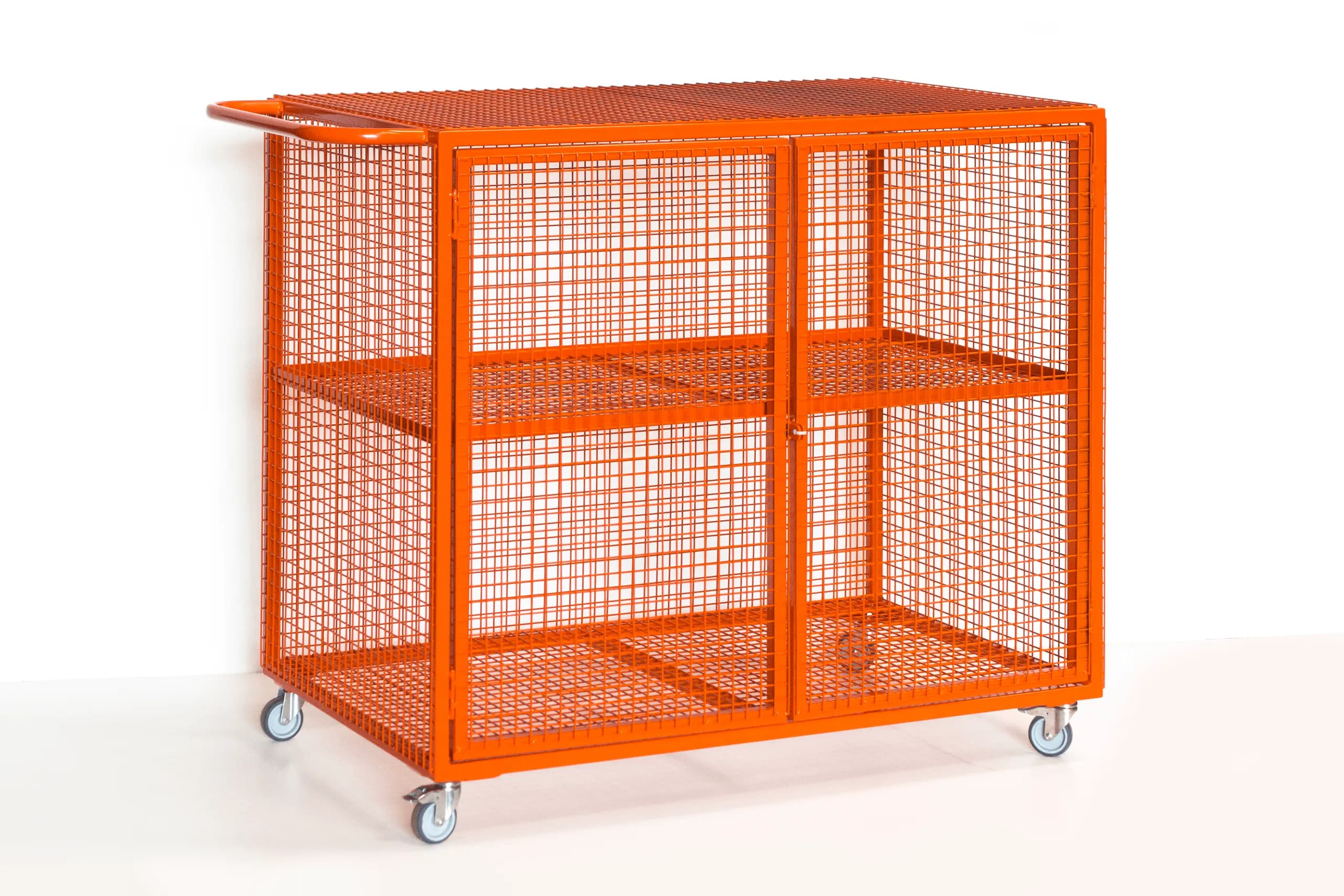 Mesh Lockable Storage Trolley (Small)