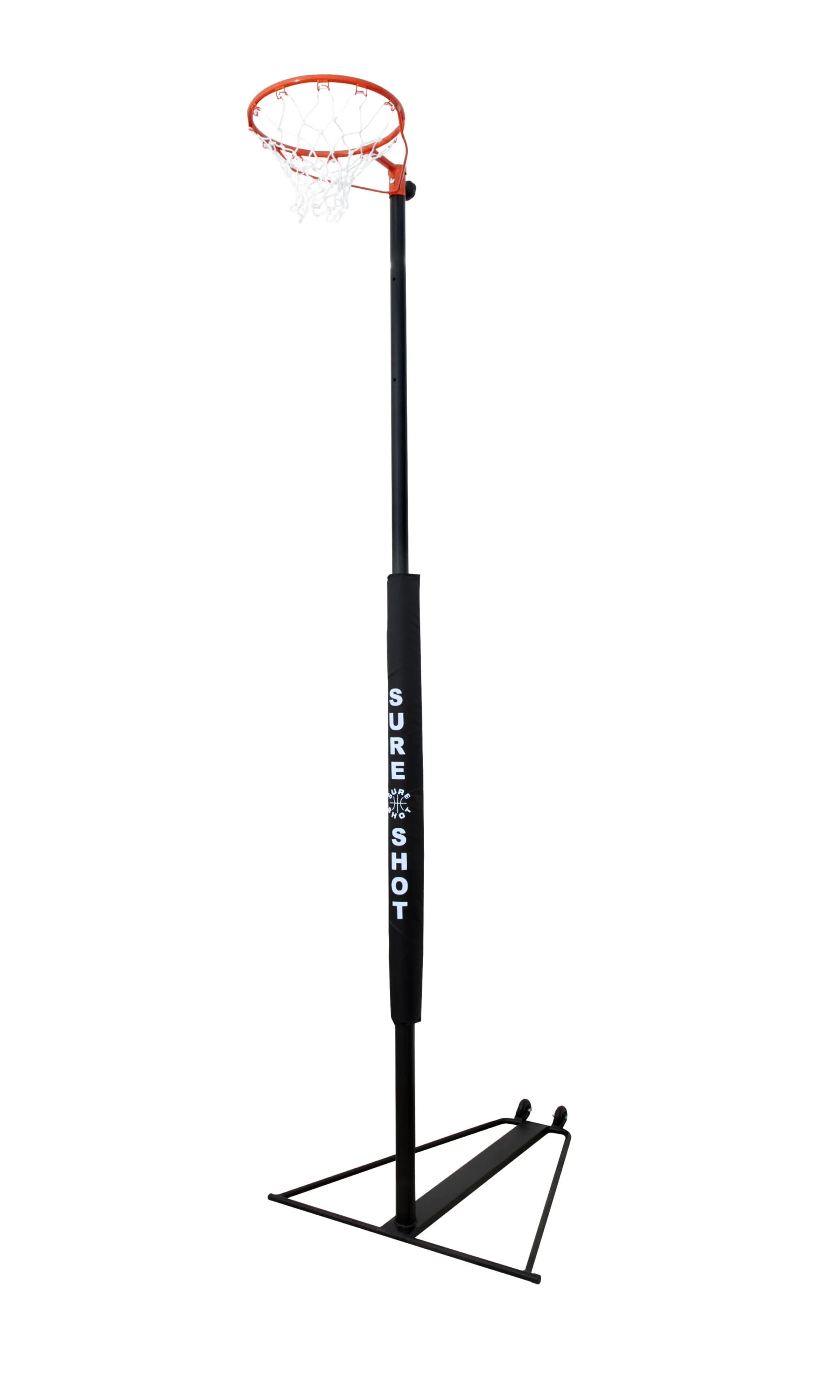 Transportable Portable Netball Unit with Pole Padding