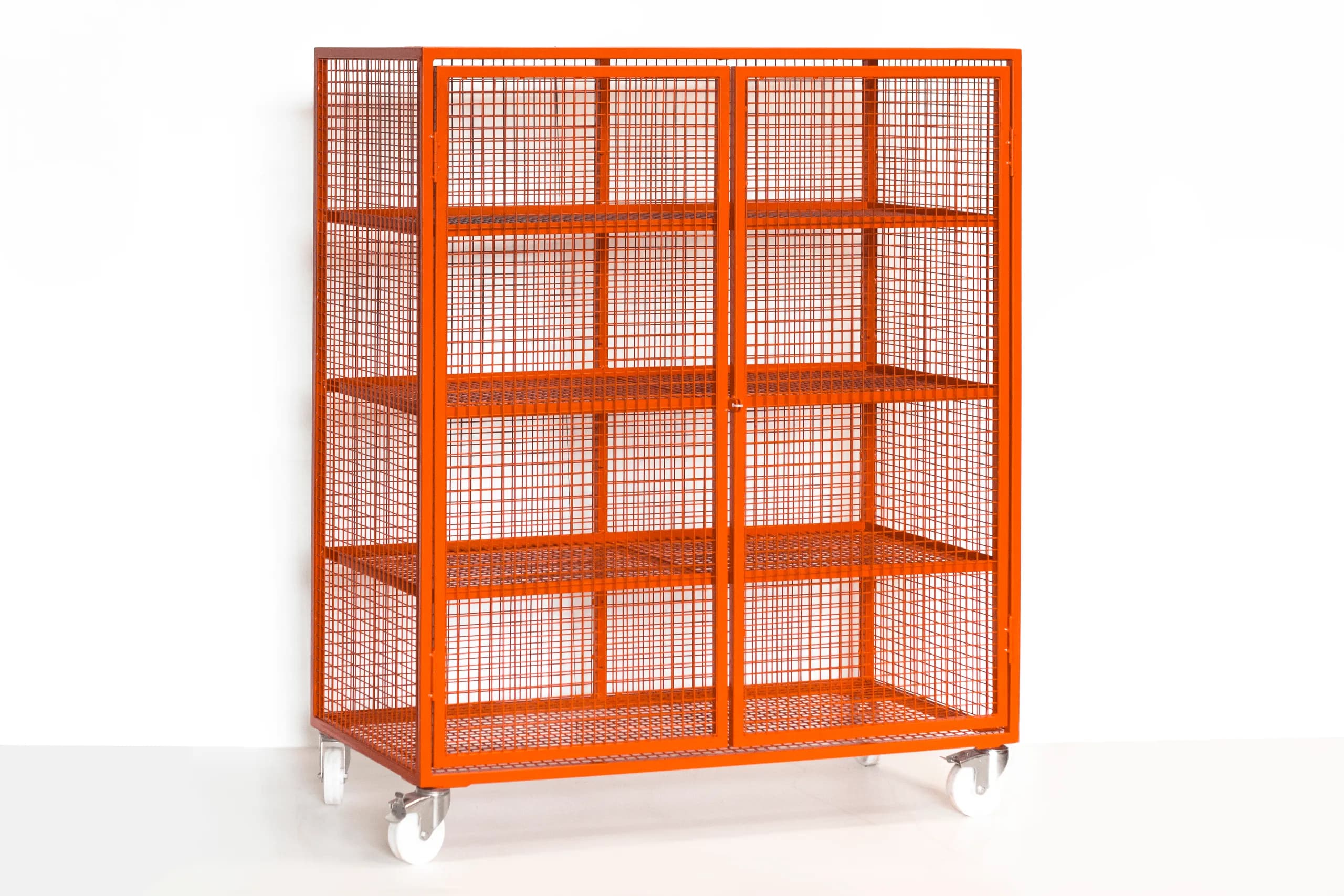 Mesh Lockable Storage Trolley (Large)