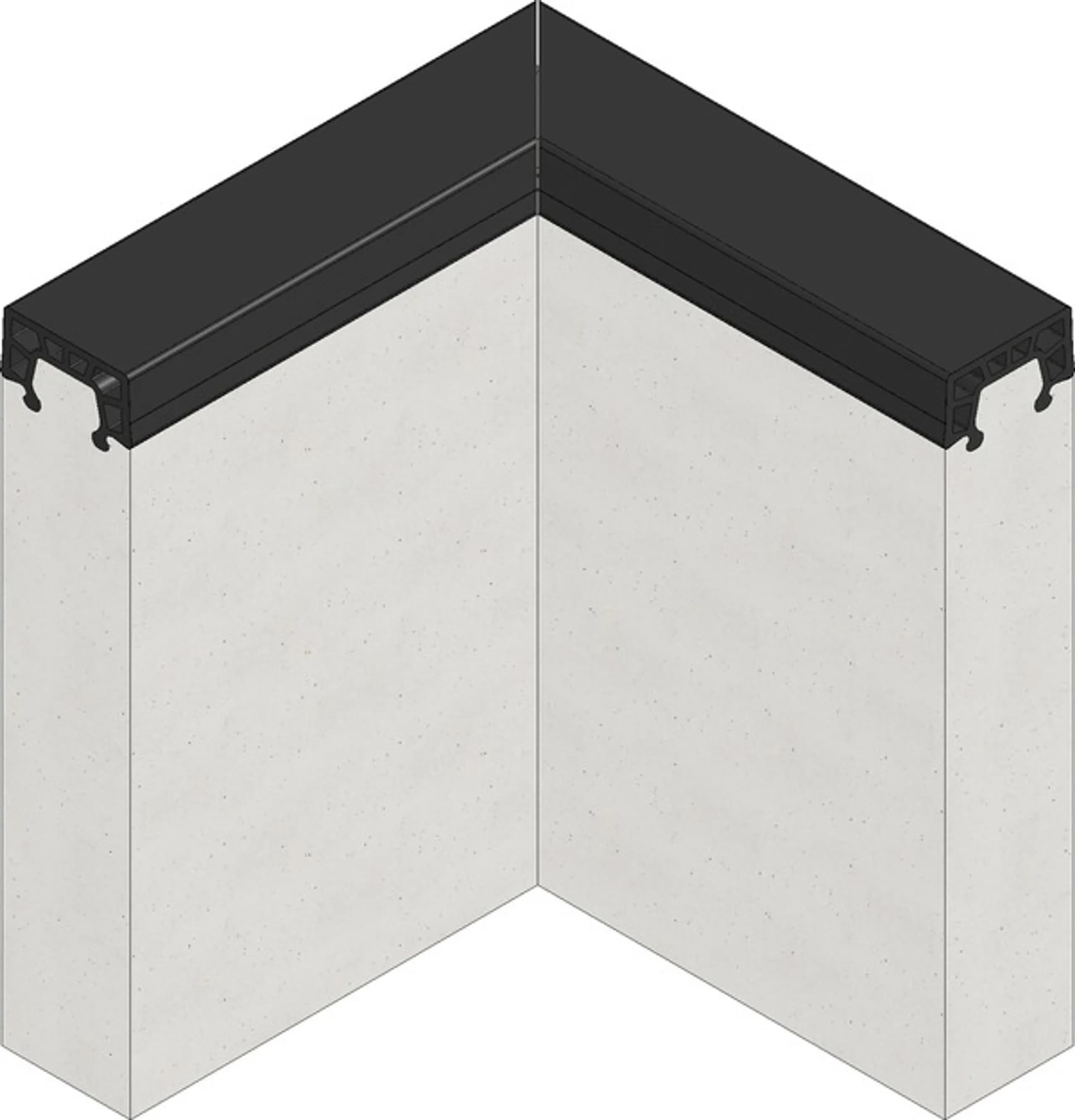 Soft Kerb Angle Black