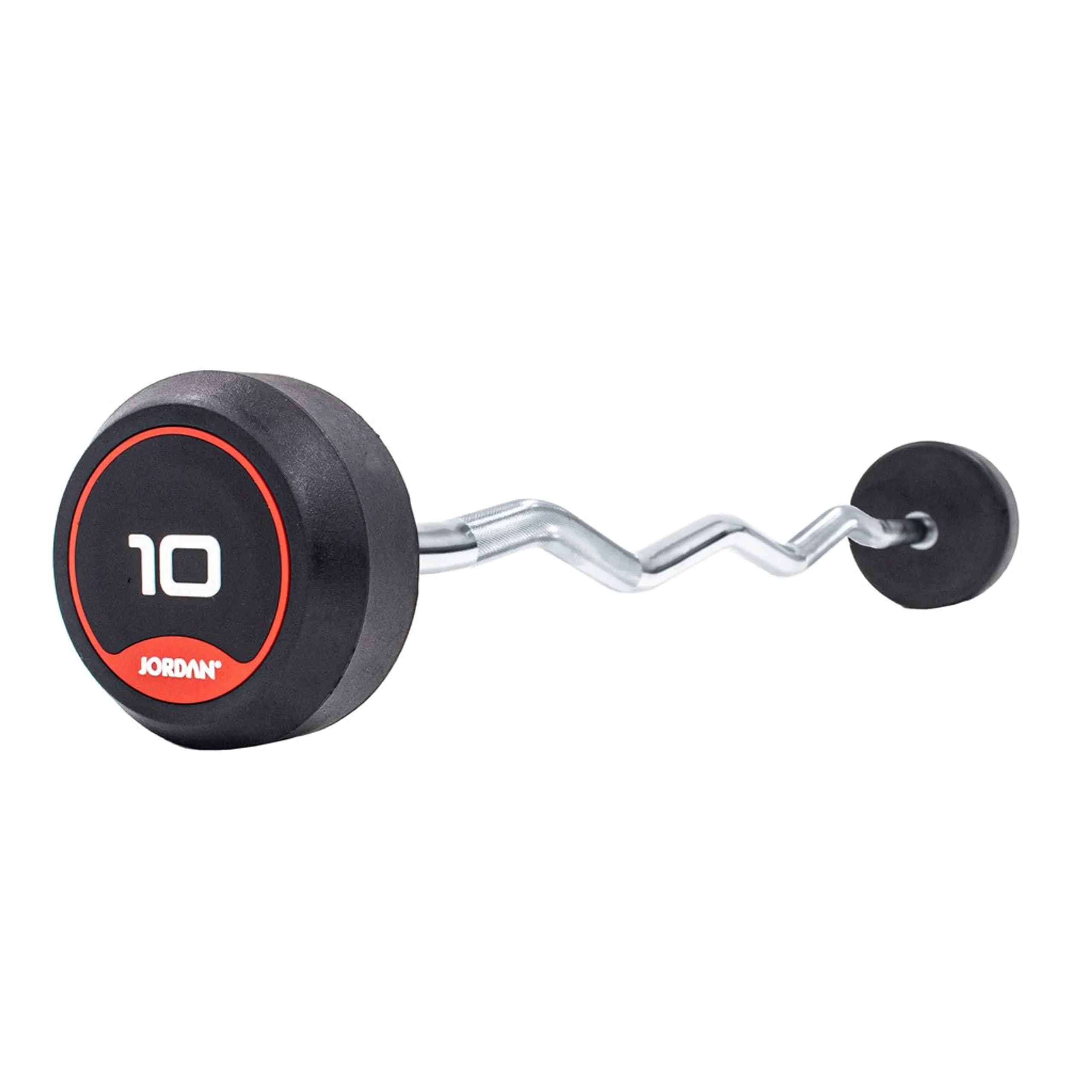 Jordan Classic Rubber Barbells Curl Bars