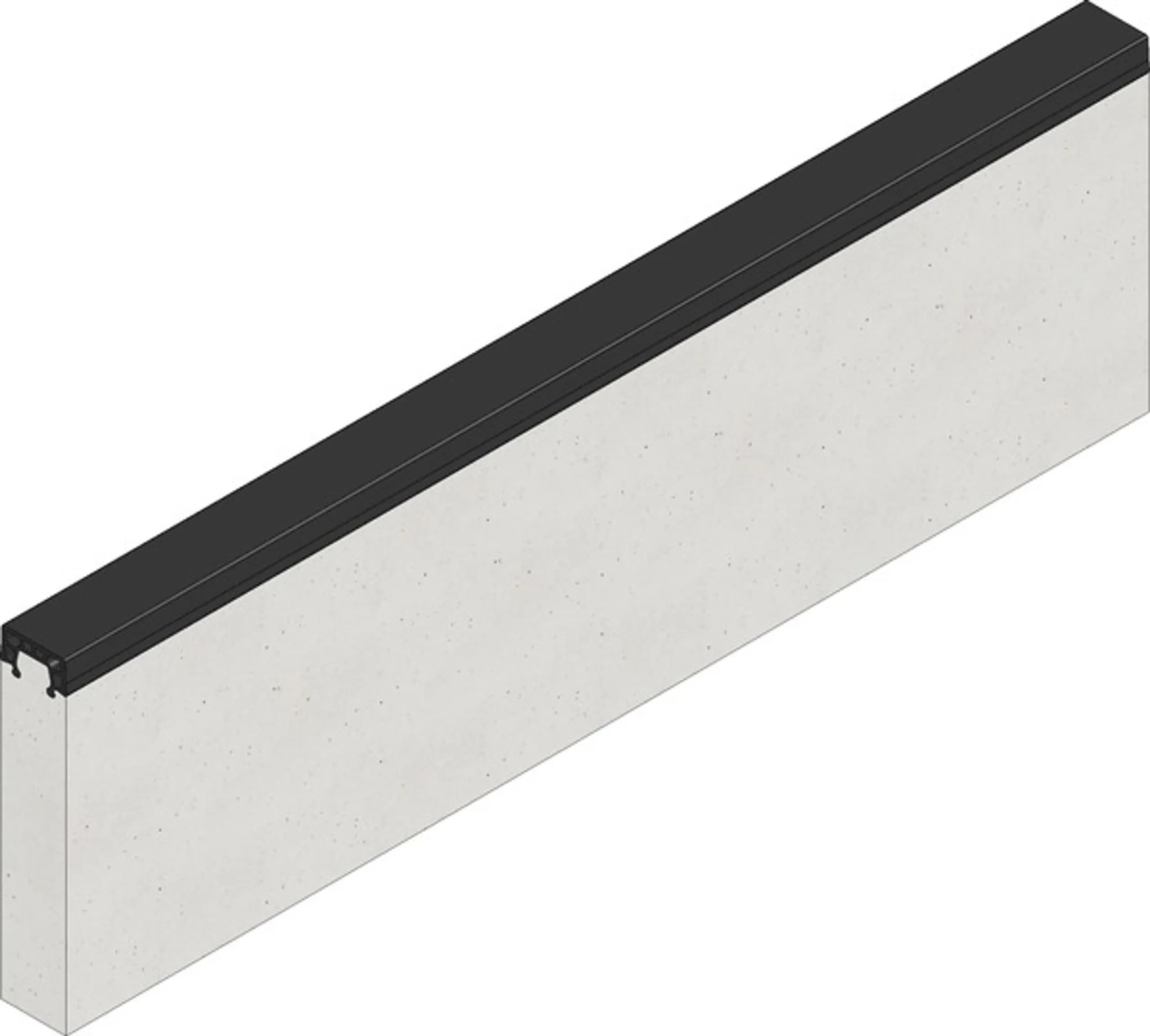 Soft Kerb Black Straight