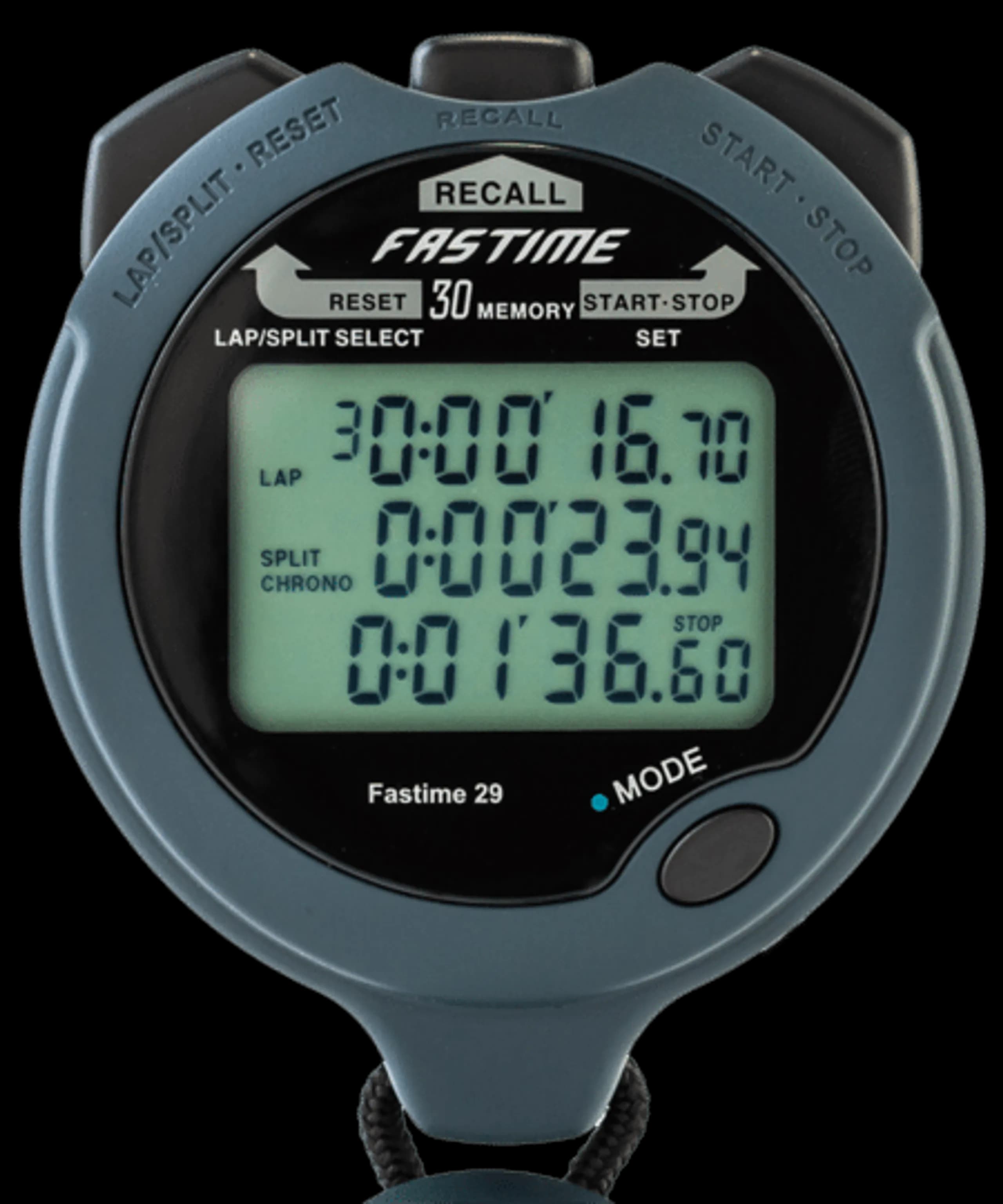 Fastime 29 30 lap memory stop watch
